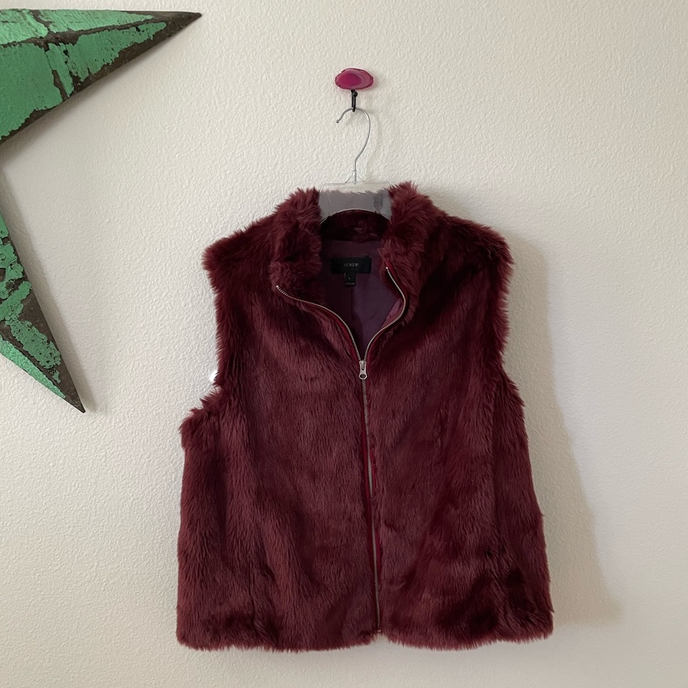 Jcrew Fur Vest
